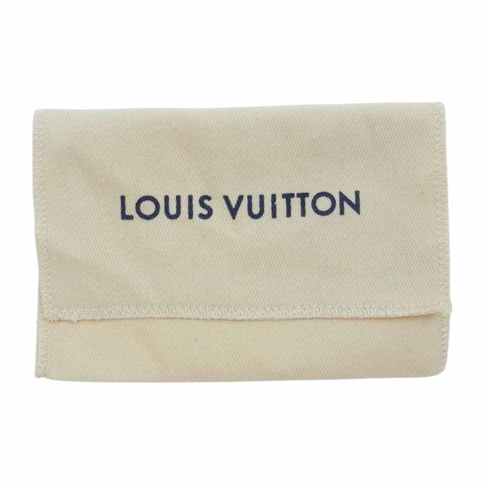 LOUIS VUITTON ルイ・ヴィトン MP3336 ビジュー サック LV オプティック キーリング キーチャーム シルバー系 ブルー系 ブラック【中古】