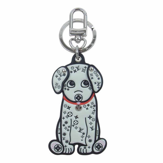 LOUIS VUITTON ルイ・ヴィトン M00746 キーリング ポルト クレ LV ダルマタ ダルメシアン キーリング キーチャーム ホワイト系 ブラック系【中古】