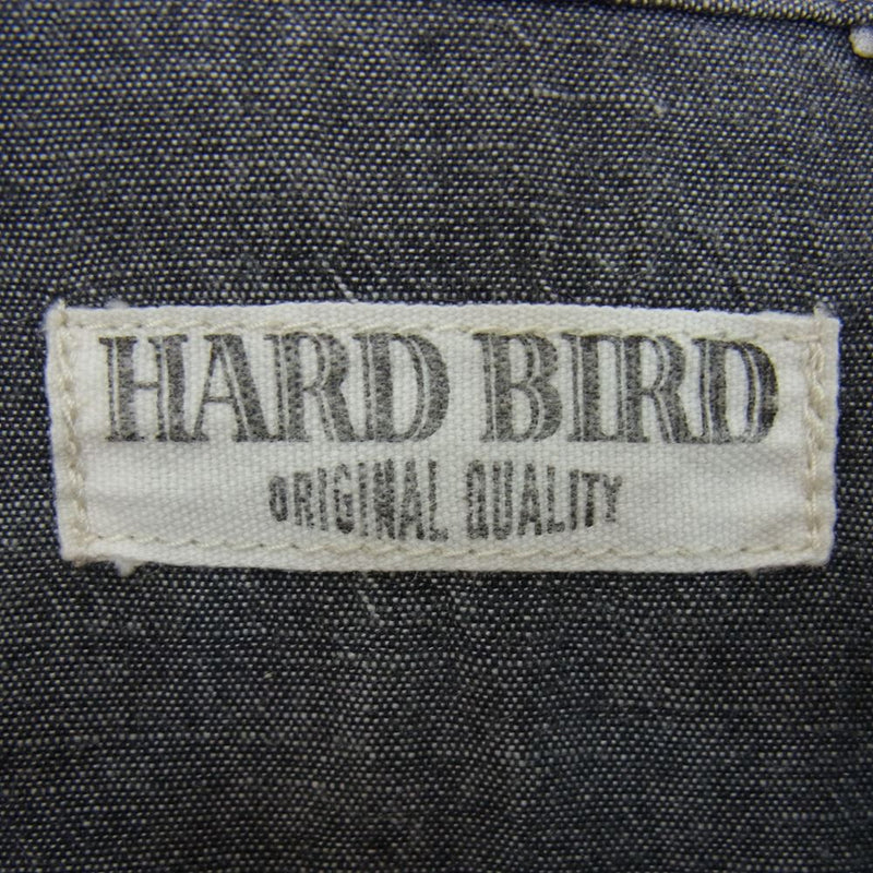 THE FLAT HEAD ザフラットヘッド HARD BIRD プリント シャンブレー ワーク シャツ ブラック系 40【中古】