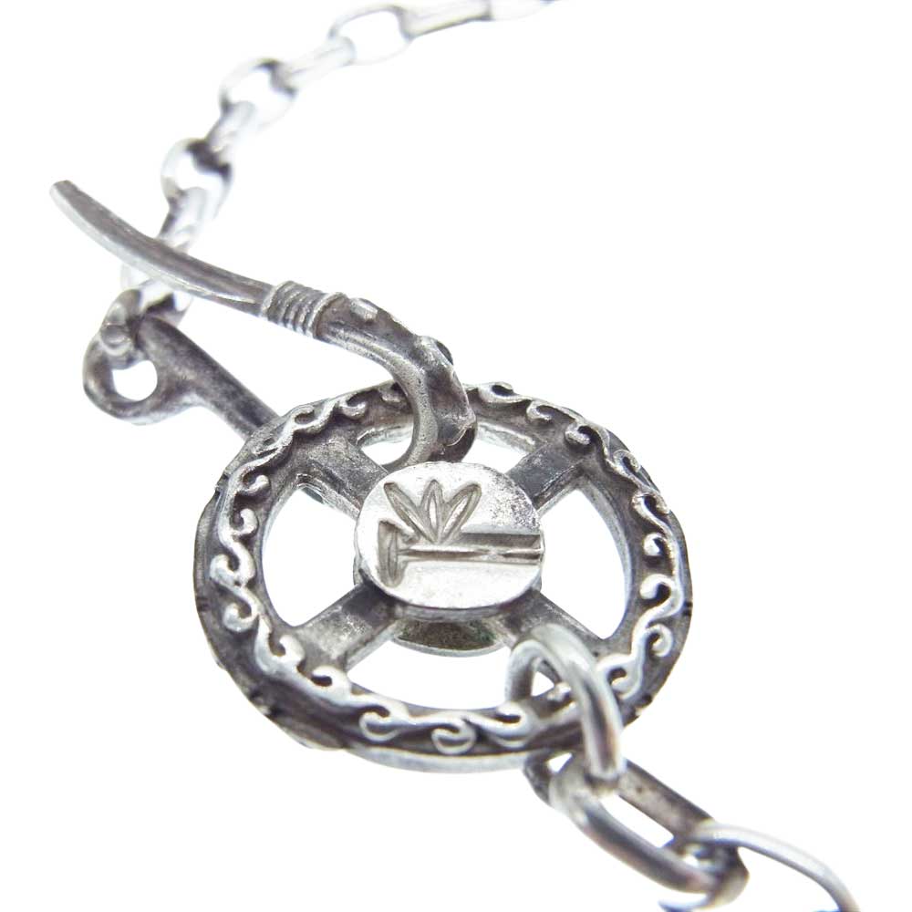 THE FLAT HEAD ザフラットヘッド カスタム フェザー ネックレス シルバー系【中古】