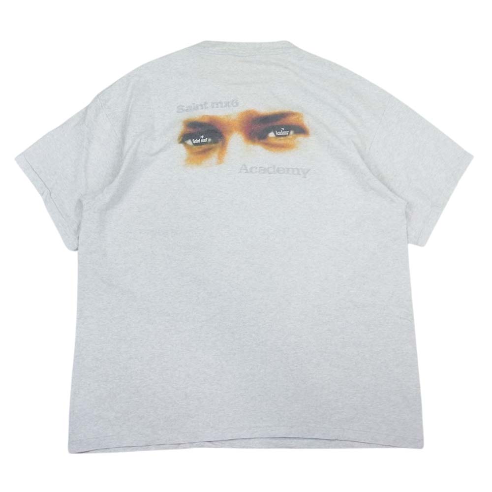 SAINT MICHAEL セントマイケル 23SS SM-S23-0000-086 ST M6 ACDMY SA _SS TEE シャーマーアカデミー コラボ Tシャツ グレー系 S【極上美品】【中古】