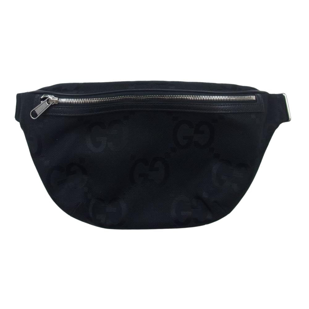GUCCI グッチ 696031 ジャンボGG ベルトバッグ ブラック系【中古】