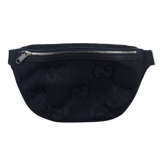 GUCCI グッチ 696031 ジャンボGG ベルトバッグ ブラック系【中古】