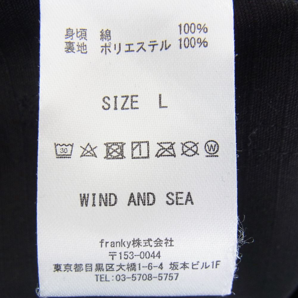 WIND AND SEA ウィンダンシー WDS-O-PMT-23-Q2-PT-01 S_E_A VOODOO TACTICAL PANTS ブードゥー タクティカル パンツ ブラック系 L【中古】