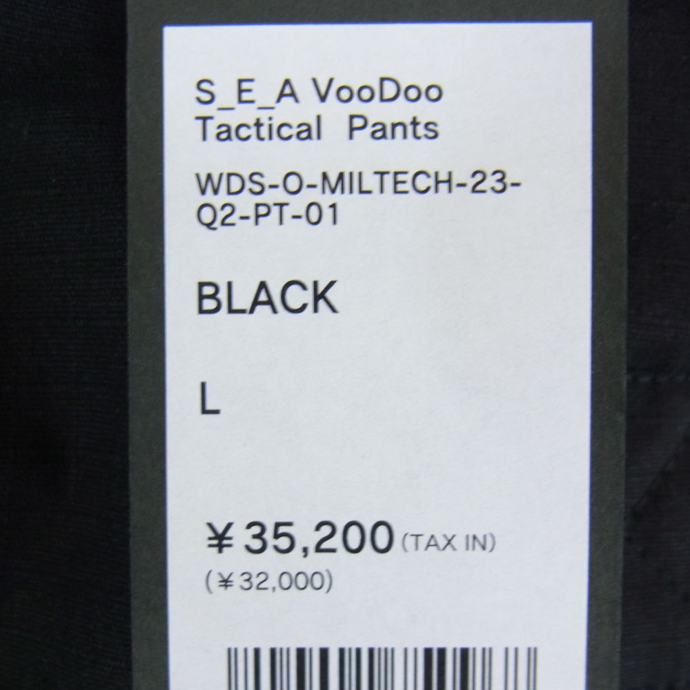 WIND AND SEA ウィンダンシー WDS-O-PMT-23-Q2-PT-01 S_E_A VOODOO TACTICAL PANTS ブードゥー タクティカル パンツ ブラック系 L【中古】