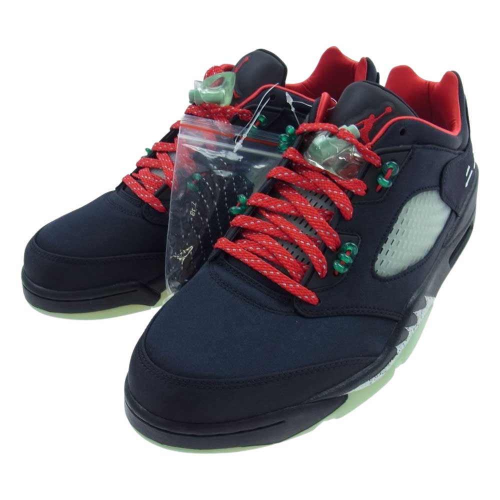NIKE AIR JORDAN ナイキ ジョーダン DM4640-036 × CLOT クロット Air Jordan 5 Low エアジョーダン ロー Jade ジェイド ブラック系 29cm【新古品】【未使用】【中古】