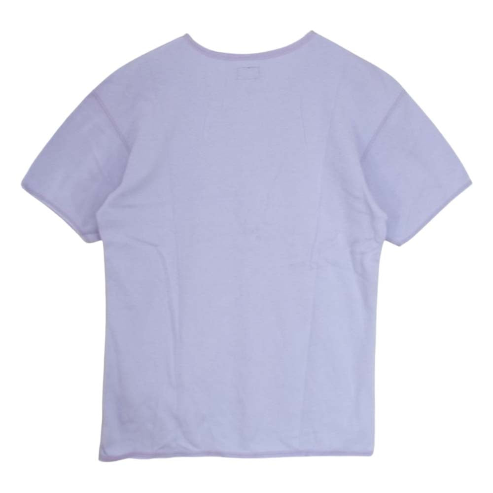 THE FLAT HEAD ザフラットヘッド R.J.B アールジェイビー Vネック Tシャツ ラベンダー パープル系 40【中古】