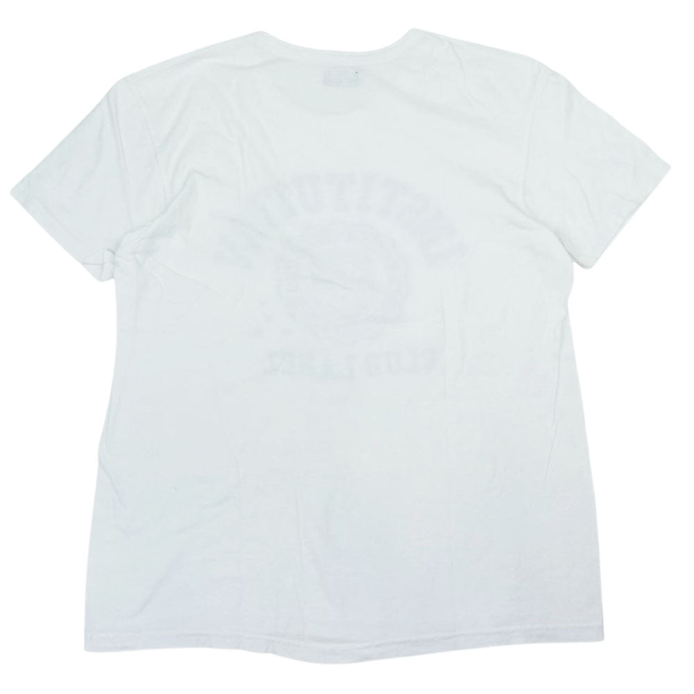 THE FLAT HEAD ザフラットヘッド プリント Tシャツ ホワイト ホワイト系 L【中古】