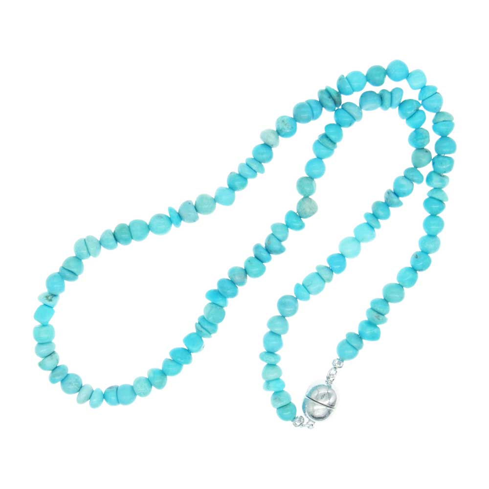 THE FLAT HEAD ザフラットヘッド ビーズ チョーカー ネックレス ライトブルー系【中古】