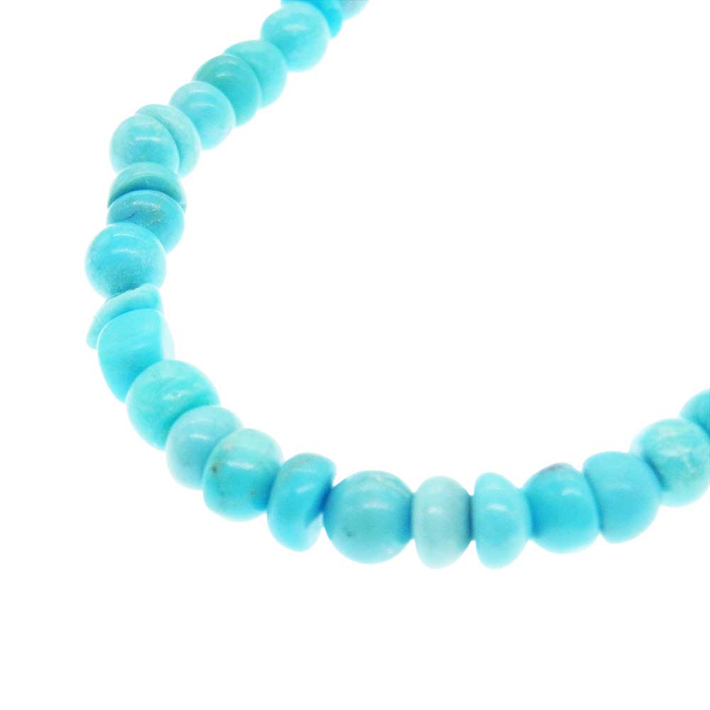 THE FLAT HEAD ザフラットヘッド ビーズ チョーカー ネックレス ライトブルー系【中古】