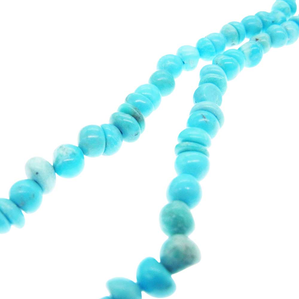 THE FLAT HEAD ザフラットヘッド ビーズ チョーカー ネックレス ライトブルー系【中古】