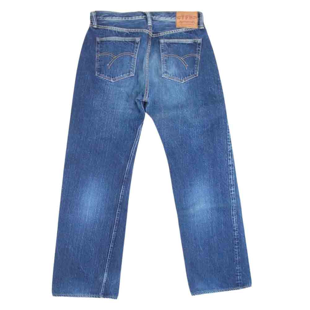 THE FLAT HEAD ザフラットヘッド 3005SPC デニム ボタンフライ ストレート パンツ  インディゴブルー系 36【中古】