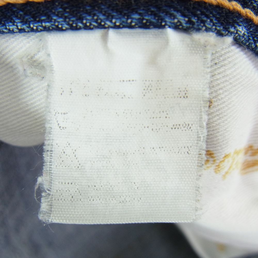 THE FLAT HEAD ザフラットヘッド 3009 デニム ボタンフライ ストレート パンツ インディゴブルー系 34【中古】