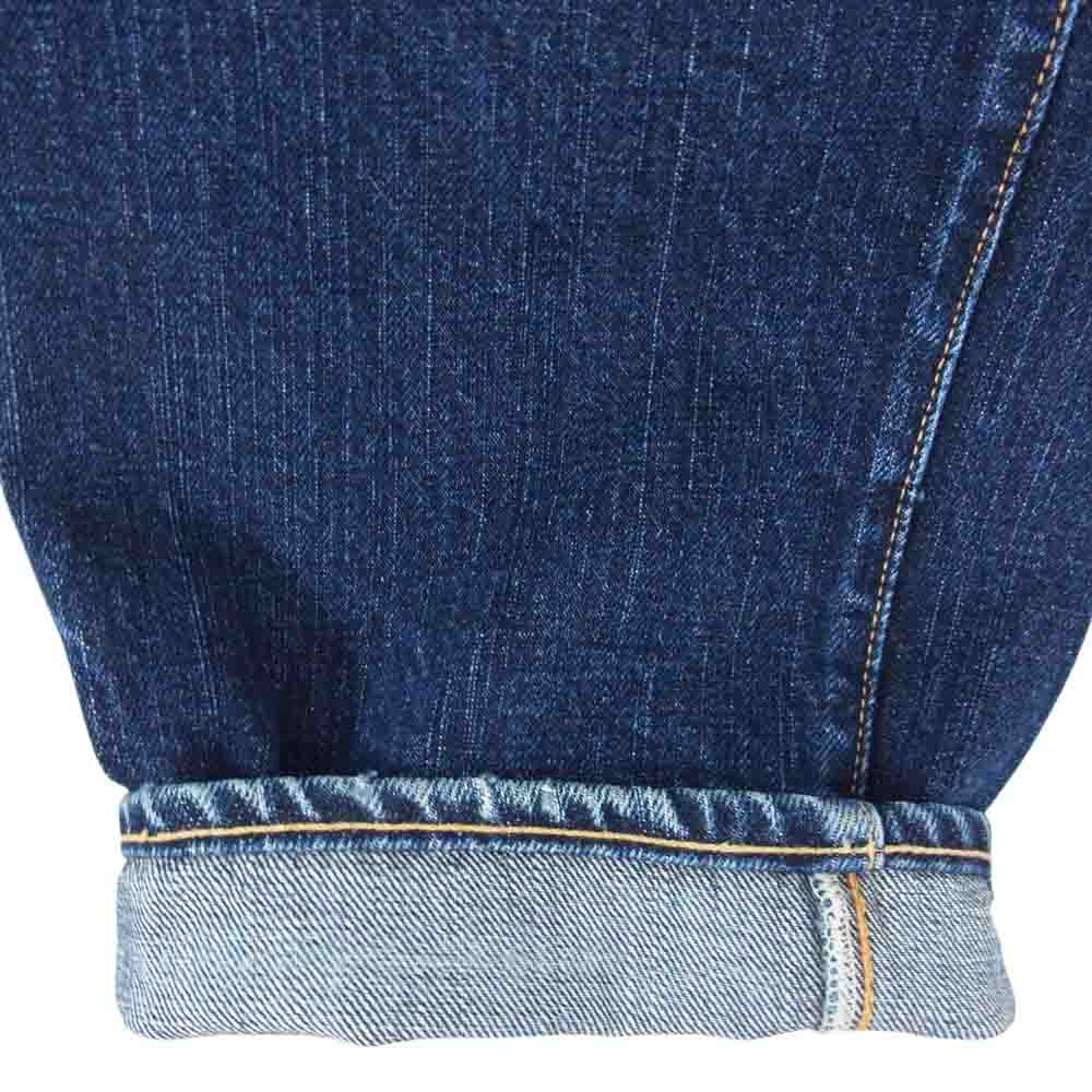 THE FLAT HEAD ザフラットヘッド 3009 デニム ボタンフライ ストレート パンツ インディゴブルー系 34【中古】