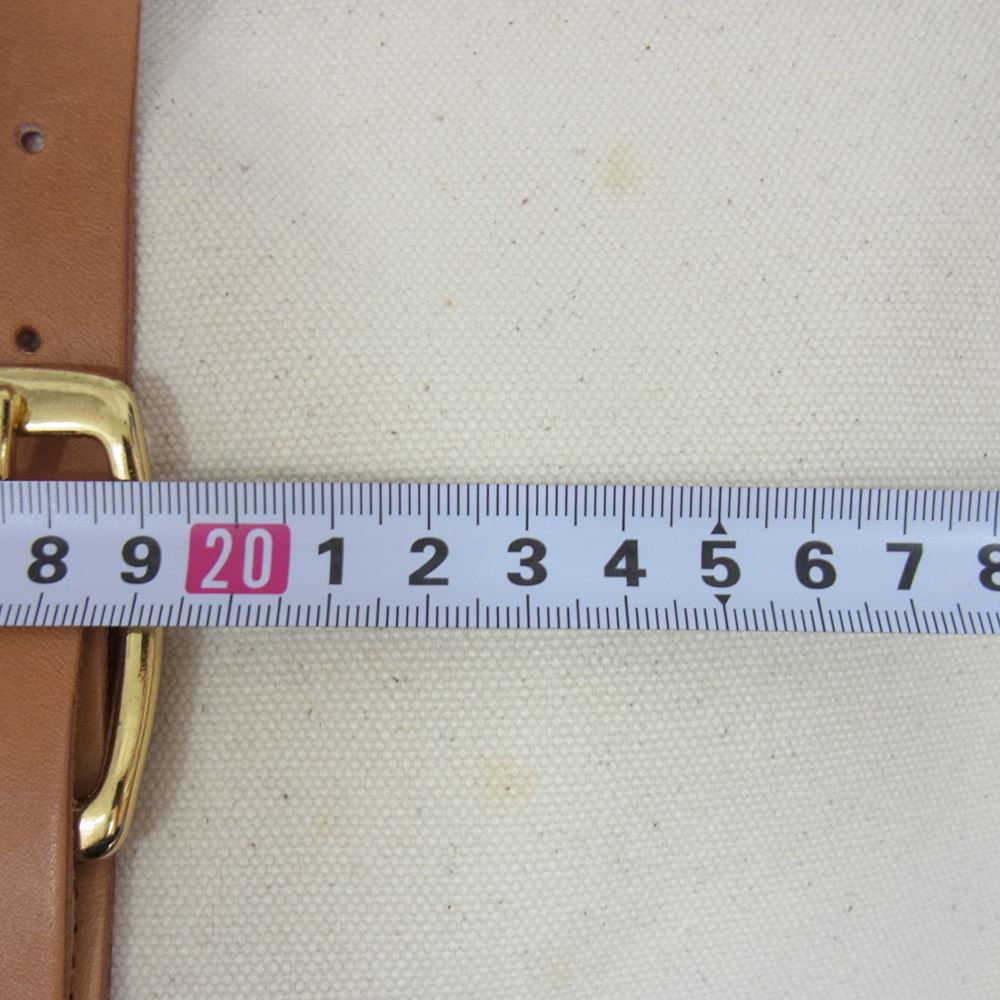 THE FLAT HEAD ザフラットヘッド キャンバス レザー 切替 リュック オフホワイト系【中古】