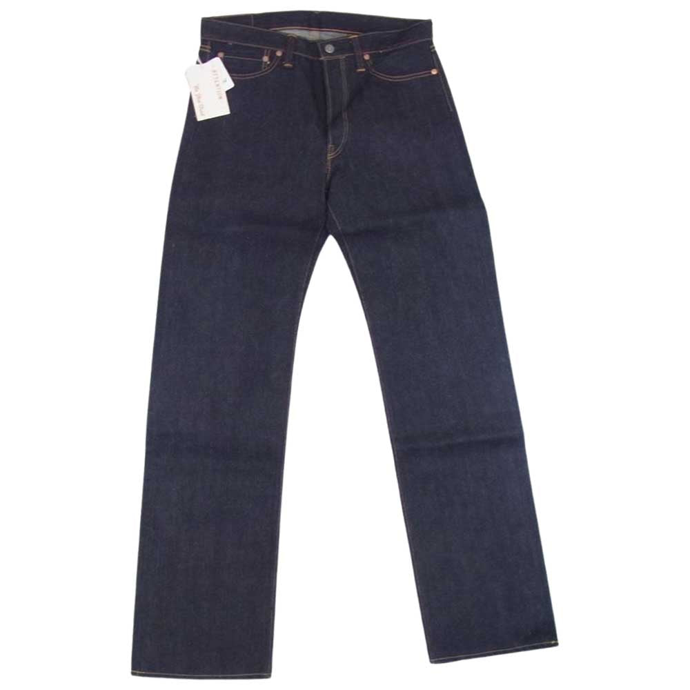 THE FLAT HEAD ザフラットヘッド 3005-S デニム ノンウォッシュ ボタンフライ ストレート インディゴ パンツ  インディゴブルー系 34【新古品】【未使用】【中古】
