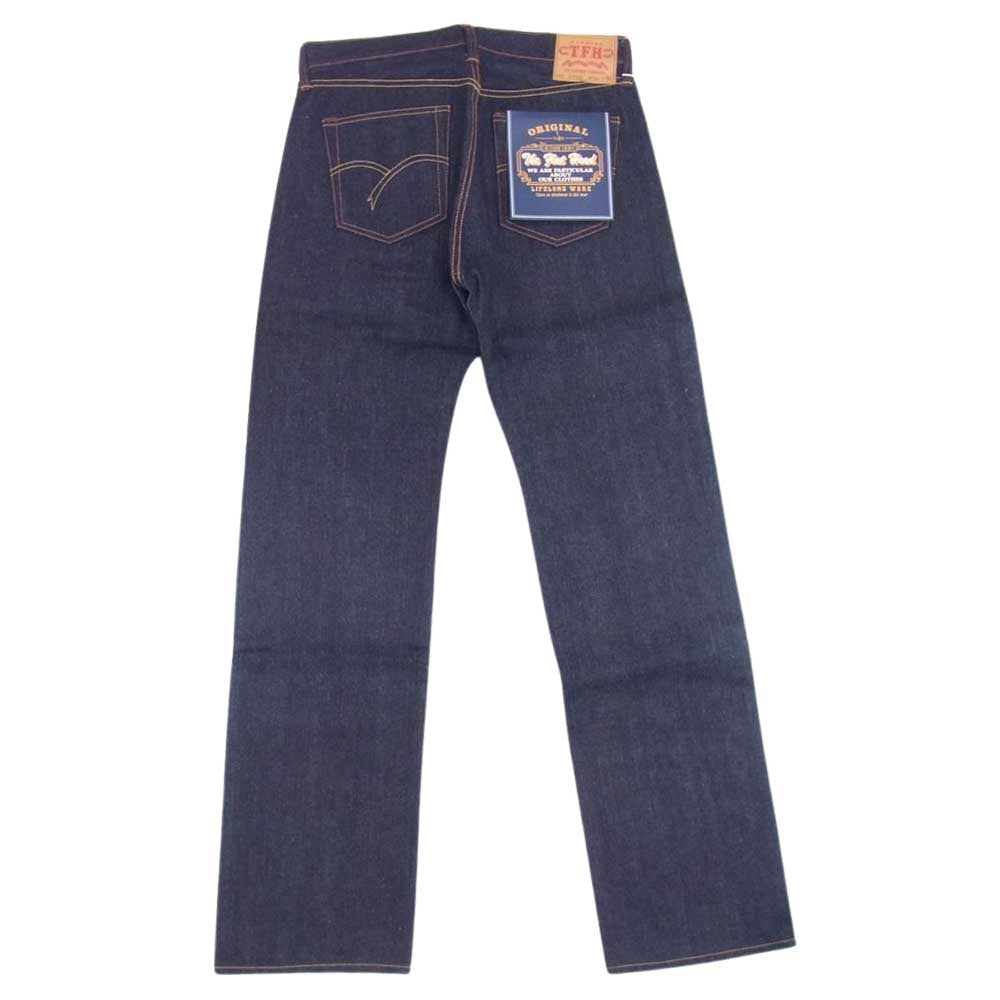 THE FLAT HEAD ザフラットヘッド 3005-S デニム ノンウォッシュ ボタンフライ ストレート インディゴ パンツ  インディゴブルー系 34【新古品】【未使用】【中古】