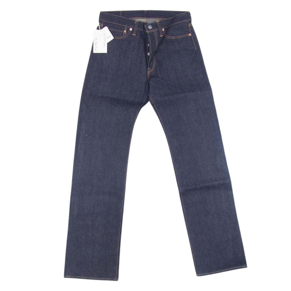 THE FLAT HEAD ザフラットヘッド 3005-S デニム ノンウォッシュ ボタンフライ ストレート パンツ  インディゴブルー系 32【新古品】【未使用】【中古】