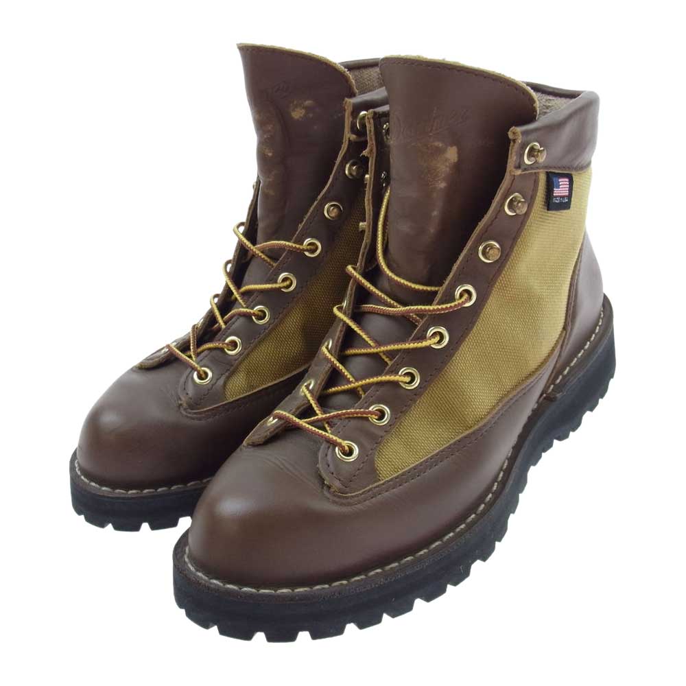 Danner ダナー USA製 白タグ DJ DANNER LIGHT GORE-TEX ダナーライト ゴアテックス ブーツ ブラウン系 US9【中古】