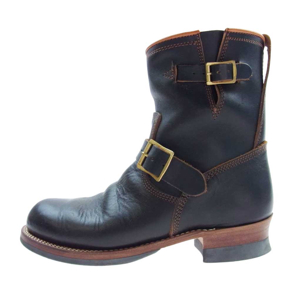 THE FLAT HEAD ザフラットヘッド FN-FB-001 茶芯 HORSE HIDE ENGINEER ホースハイド エンジニアブーツ ブラック系 ブラウン系 US9【中古】