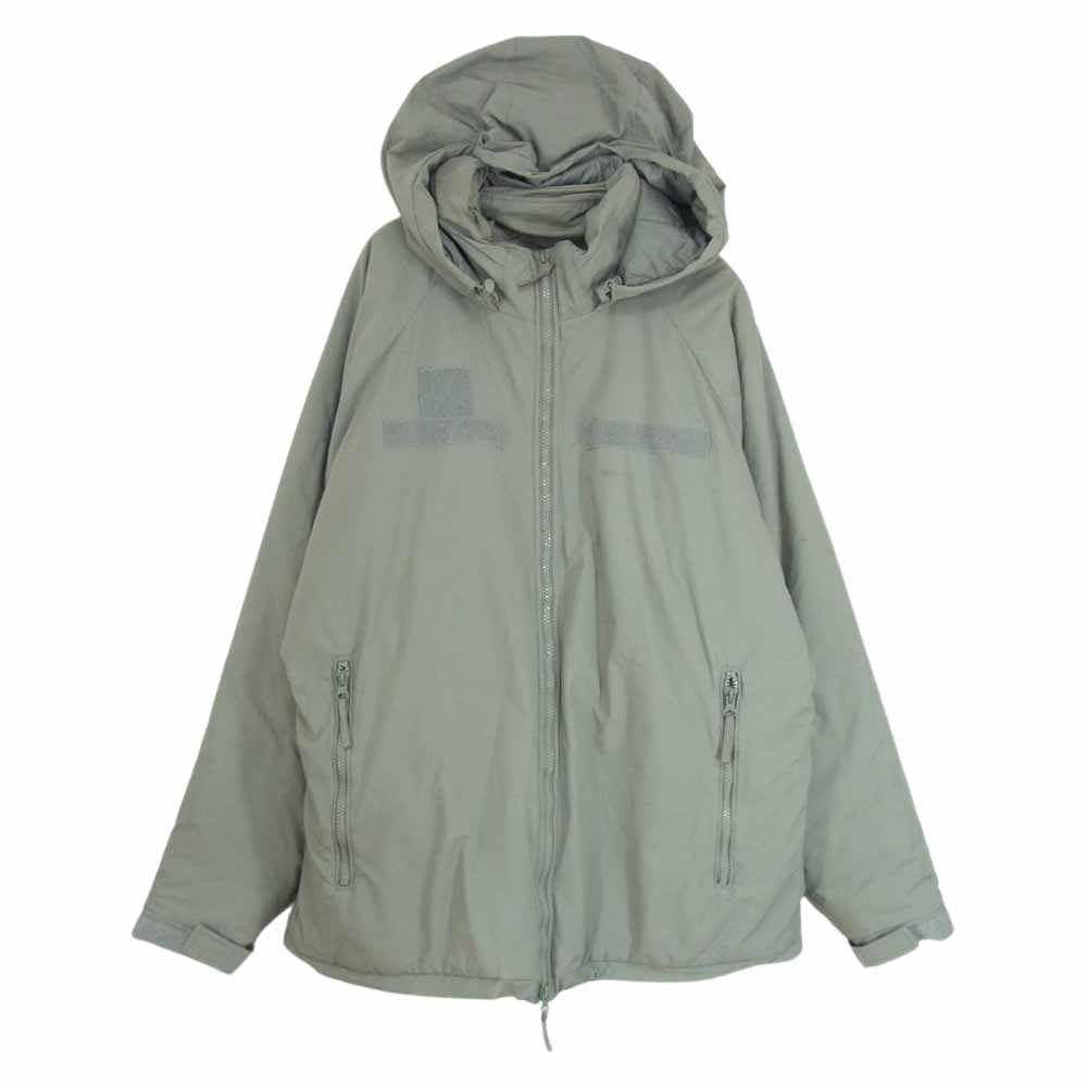 アメリカ軍 8415-01-538-6289 ECWCS エクワックス PARKA ENTREME COLD WEATHER PRIMALOFT LEVEL7 レベル7 プリマロフト ジャケット グレー系 M【中古】