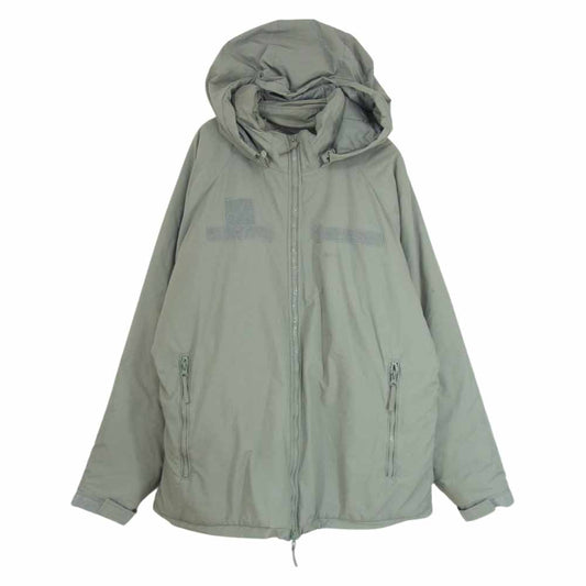 アメリカ軍 8415-01-538-6289 ECWCS エクワックス PARKA ENTREME COLD WEATHER PRIMALOFT LEVEL7 レベル7 プリマロフト ジャケット グレー系 M【中古】