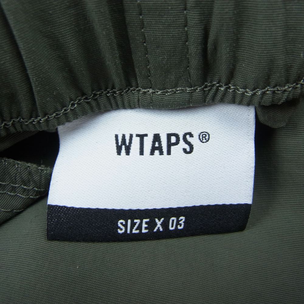 WTAPS ダブルタップス 201TQT-PTM06 TRACKS TROUSERS トラック トラウザーズ パンツ カーキ系 3【美品】【中古】