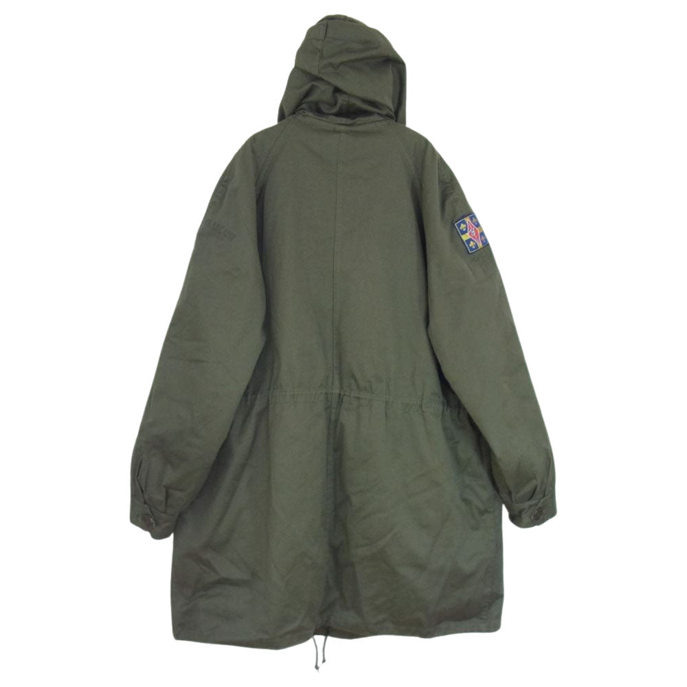 フランス軍 80s U.T.A.H PARIS M-64 ボアフリースライナー ミリタリー コート カーキ系 92L【中古】
