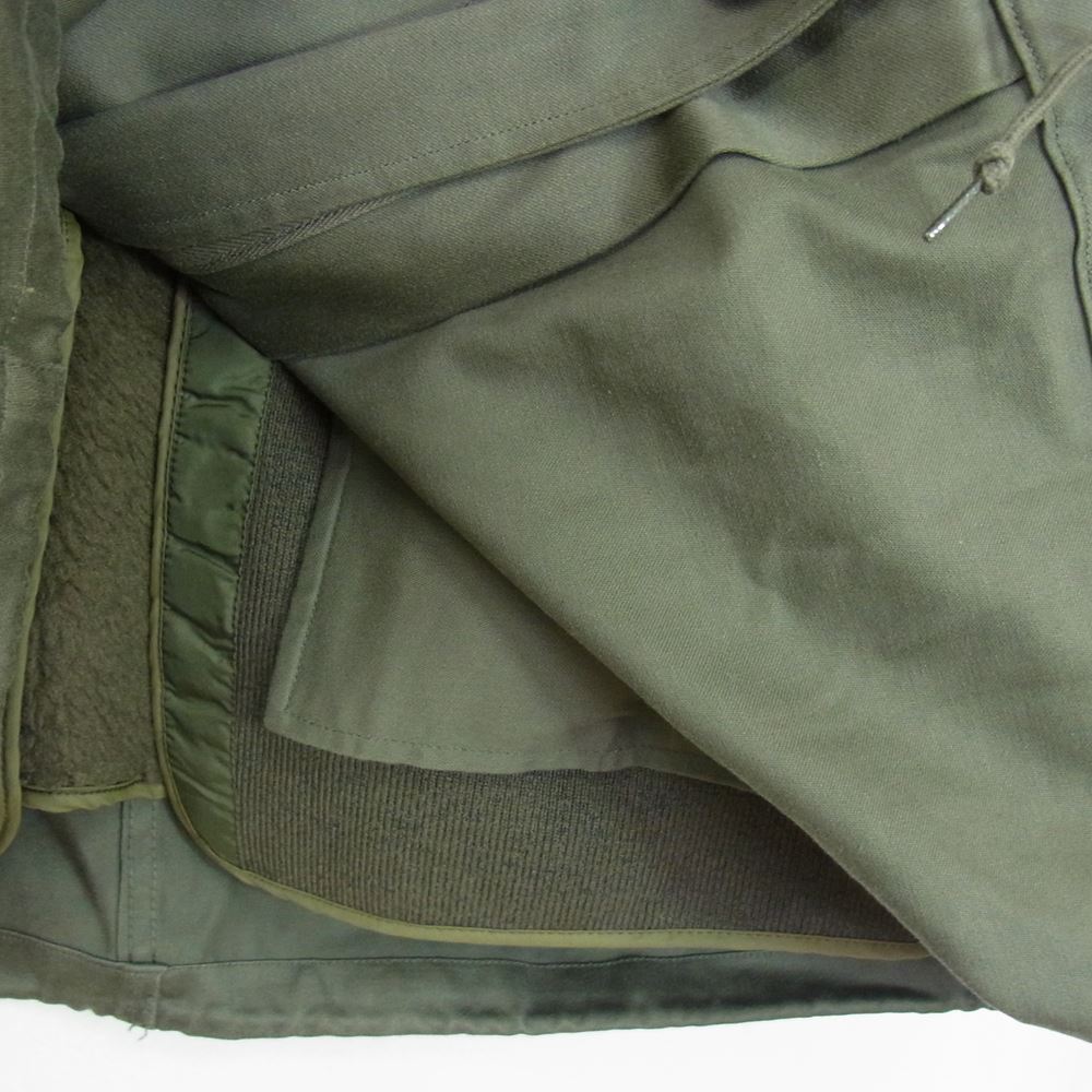 フランス軍 80s U.T.A.H PARIS M-64 ボアフリースライナー ミリタリー コート カーキ系 92L【中古】