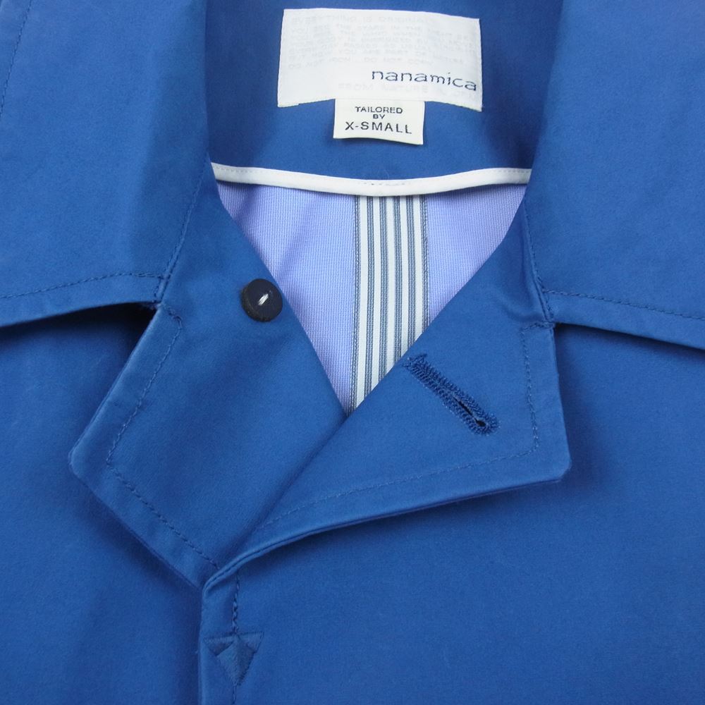 nanamica ナナミカ GORE-TEX Soutien Collar Coat ゴアテックス ステン カラー コート ネイビー系 XS【中古】