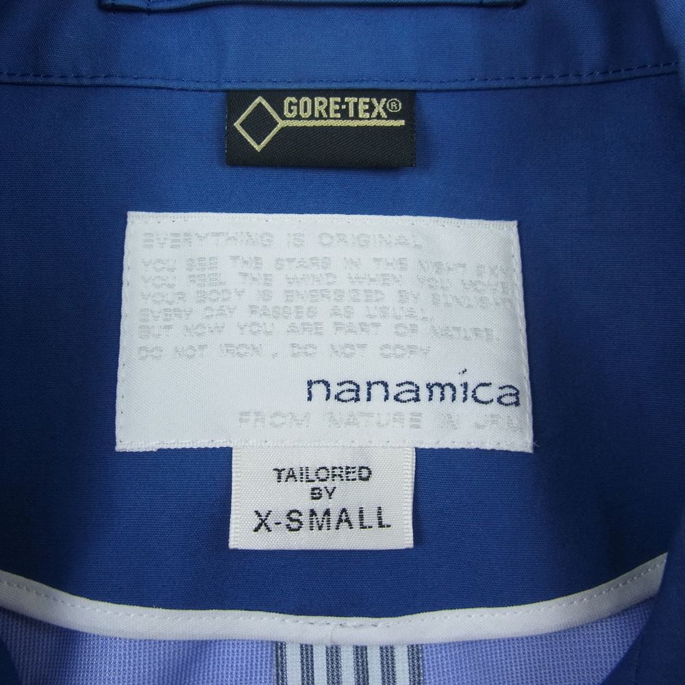 nanamica ナナミカ GORE-TEX Soutien Collar Coat ゴアテックス ステン カラー コート ネイビー系 XS【中古】