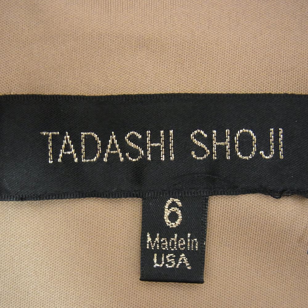 タダシ ショージ USA製 ノースリーブ レース ワンピース ブラック系 6【中古】