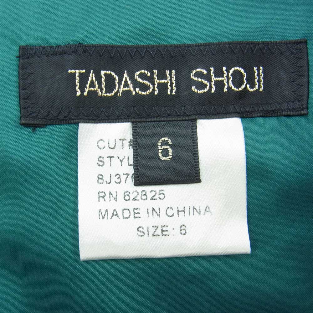タダシ ショージ 8J376L イブニング フォーマル ドレス ワンピース グリーン系 6(11号)【中古】