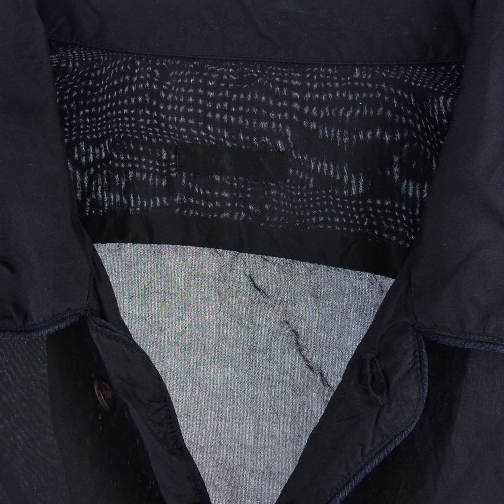 COMOLI コモリ 22SS V01-02015 シルクパイピング シャツ ダークネイビー系 2【美品】【中古】