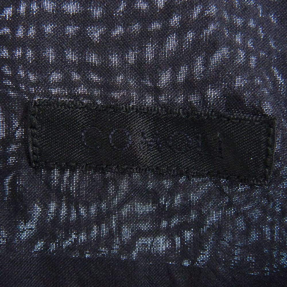 COMOLI コモリ 22SS V01-02015 シルクパイピング シャツ ダークネイビー系 2【美品】【中古】