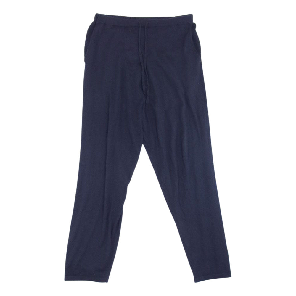 COMOLI コモリ 20SS R01-06006 カシミヤ シルク ニット パンツ ダークネイビー系 3【中古】