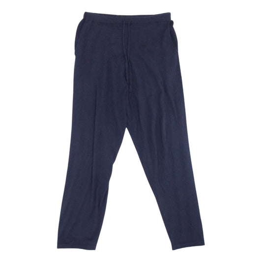 COMOLI コモリ 20SS R01-06006 カシミヤ シルク ニット パンツ ダークネイビー系 3【中古】
