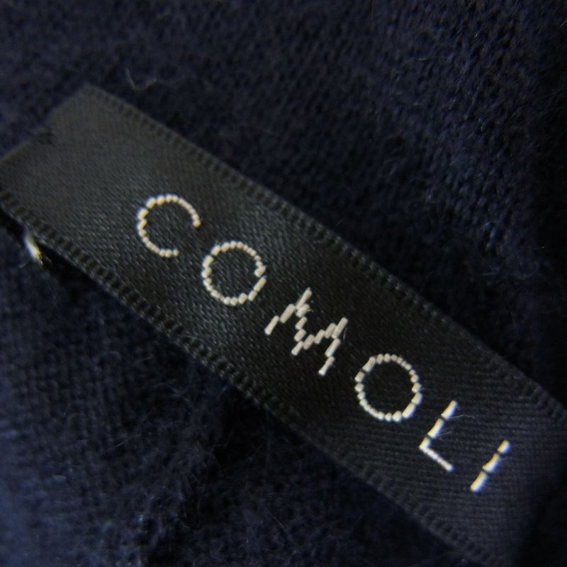 COMOLI コモリ 20SS R01-06006 カシミヤ シルク ニット パンツ ダークネイビー系 3【中古】