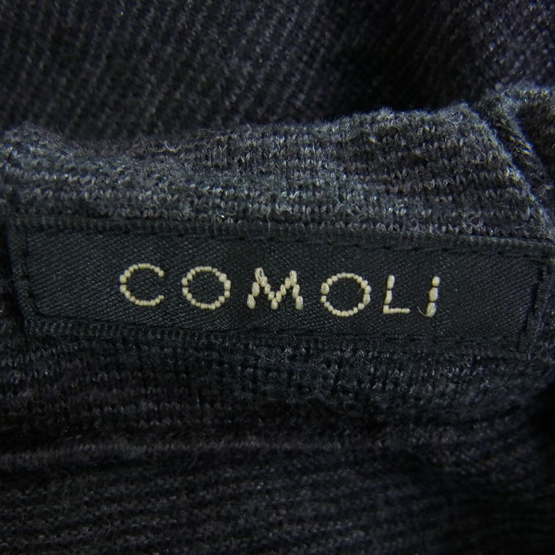 COMOLI コモリ 21SS T01-05018 ウォッシュドシルク ドローストリング パンツ チャコール系 2【中古】