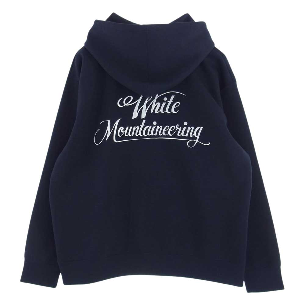 WHITE MOUNTAINEERING ホワイトマウンテニアリング WM2271506 LOGO EMBROIDERY HOODIE ロゴ 刺繍 フーディ スウェット パーカー ダークネイビー系 2【中古】