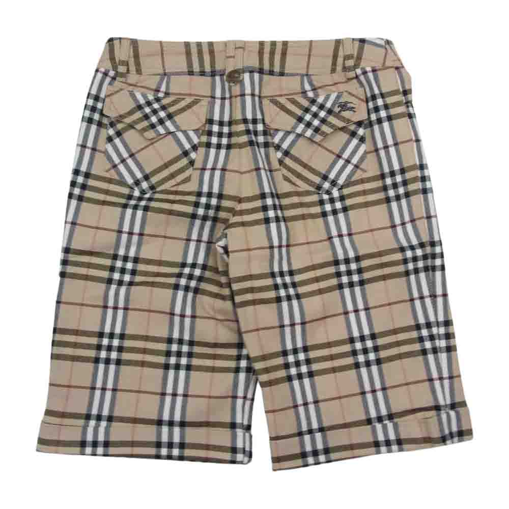 BURBERRY BLUE LABEL バーバリーブルーレーベル FQF76-628-52 バーバリー チェック ショーツ ベージュ系 38【中古】