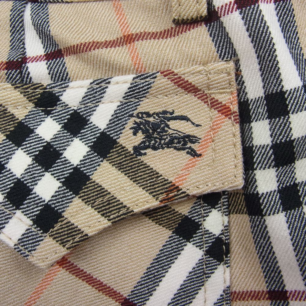 BURBERRY BLUE LABEL バーバリーブルーレーベル FQF76-628-52 バーバリー チェック ショーツ ベージュ系 38【中古】