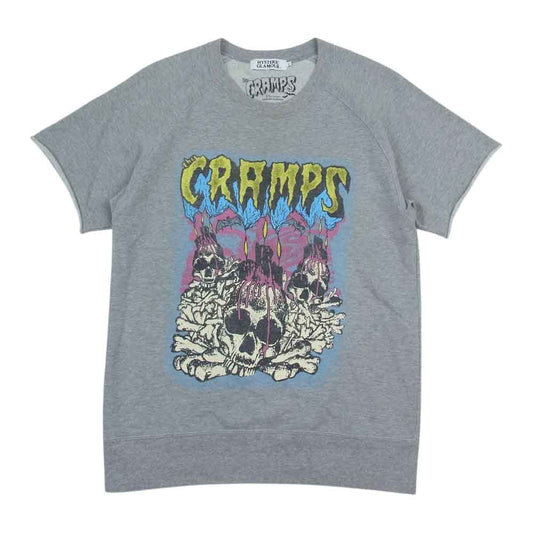 HYSTERIC GLAMOUR ヒステリックグラマー 0251CS06 CRAMPS 半袖 スウェット Tシャツ グレー系 S【中古】