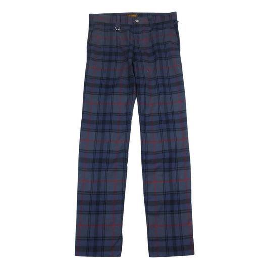 HYSTERIC GLAMOUR ヒステリックグラマー 02181AP02 ジップ スラックス ボンテージ パンツ  ネイビー系 S【中古】