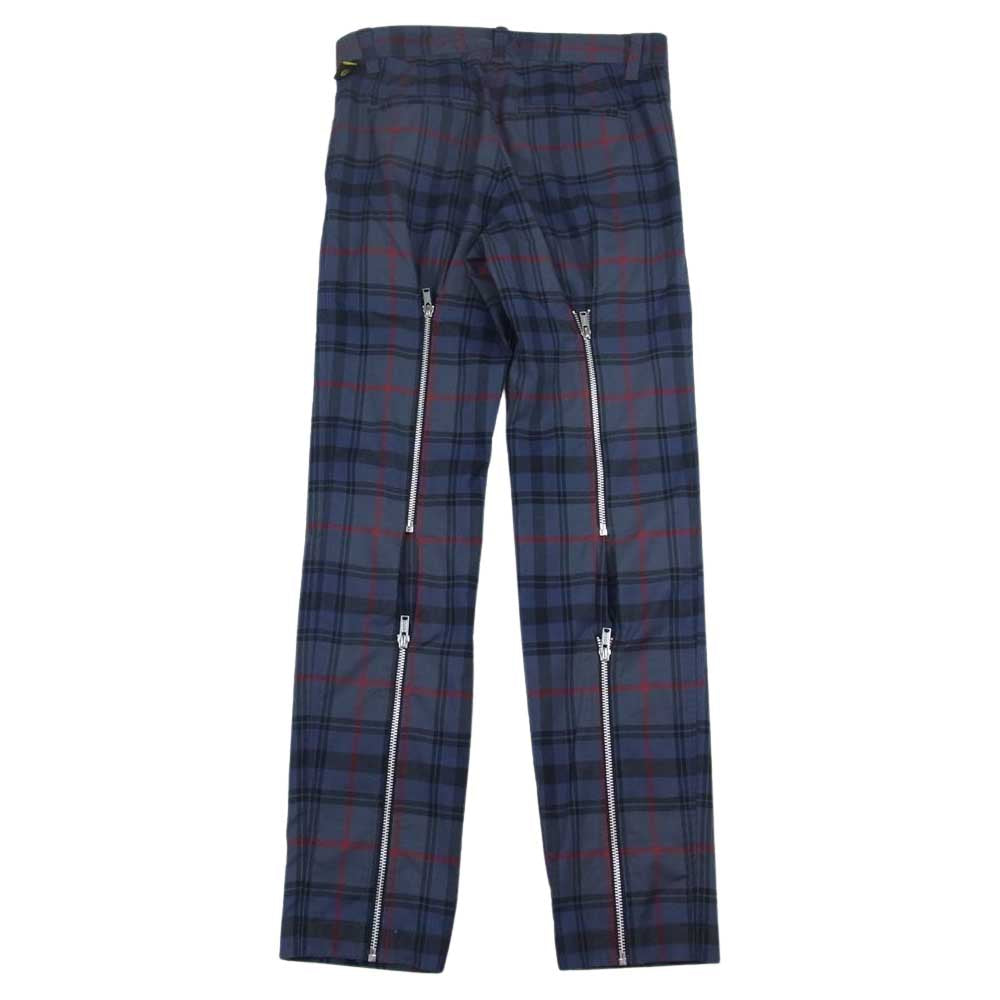 HYSTERIC GLAMOUR ヒステリックグラマー 02181AP02 ジップ スラックス ボンテージ パンツ  ネイビー系 S【中古】