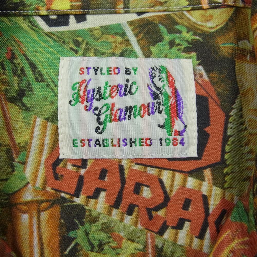 HYSTERIC GLAMOUR ヒステリックグラマー 0242AH07  TIKI総柄 アロハシャツ マルチカラー系 S【中古】