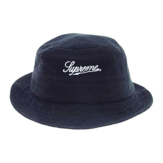 Supreme シュプリーム corduroy crusher hat コーデュロイ クラッシャー ハット ブラック系 S/M【美品】【中古】