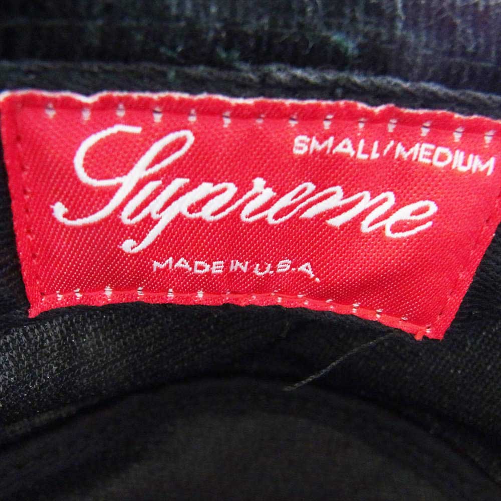 Supreme シュプリーム corduroy crusher hat コーデュロイ クラッシャー ハット ブラック系 S/M【美品】【中古】