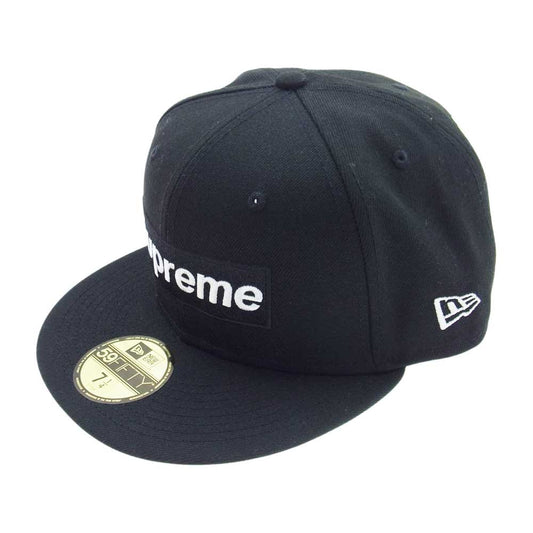 Supreme シュプリーム 21SS × New Era 27-time Champions Box Logo ニューエラ チャンピオンズ ボックスロゴ キャップ ブラック系 57.7cm【美品】【中古】