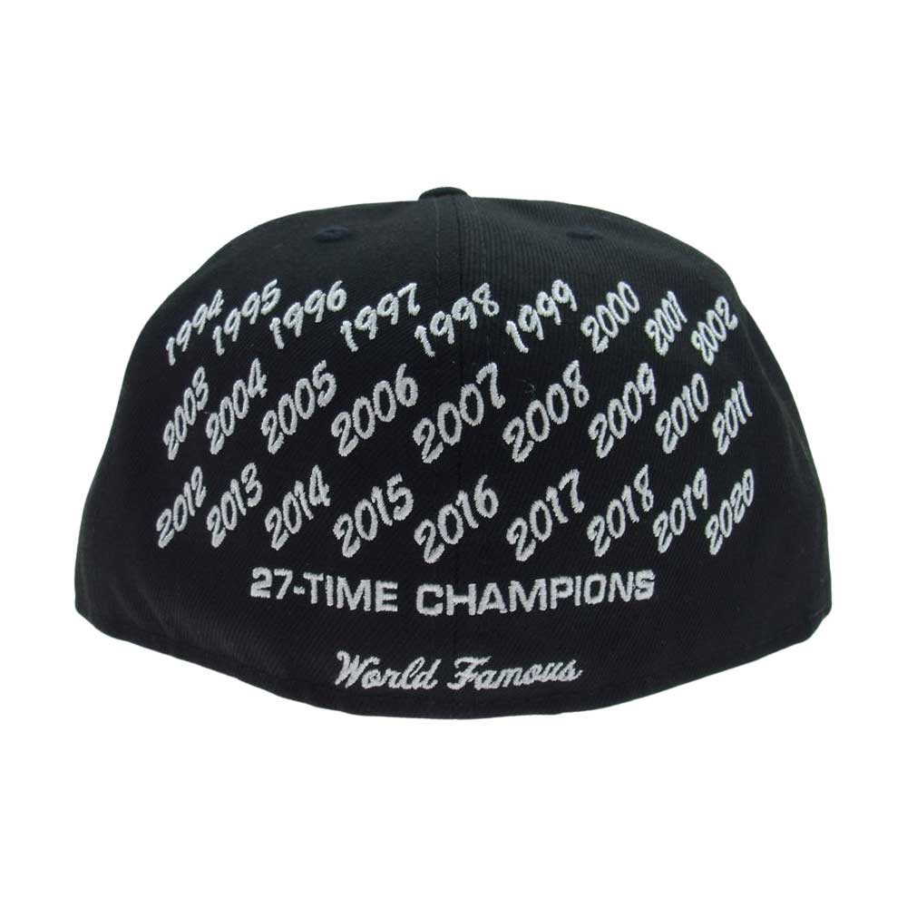 Supreme シュプリーム 21SS × New Era 27-time Champions Box Logo ニューエラ チャンピオンズ ボックスロゴ キャップ ブラック系 57.7cm【美品】【中古】